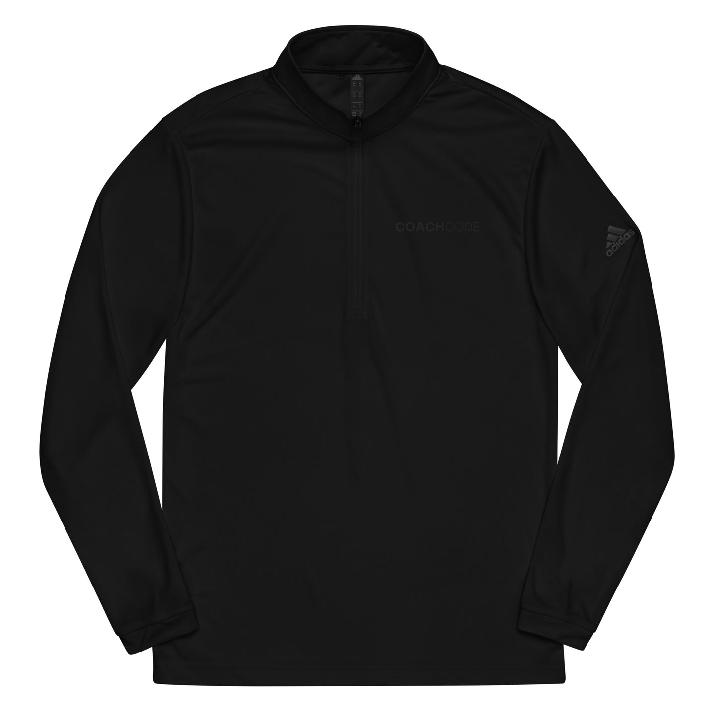 Coach Code Black Logo Quarter zip pullover