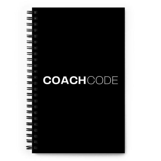 Coach Code Spiral notebook