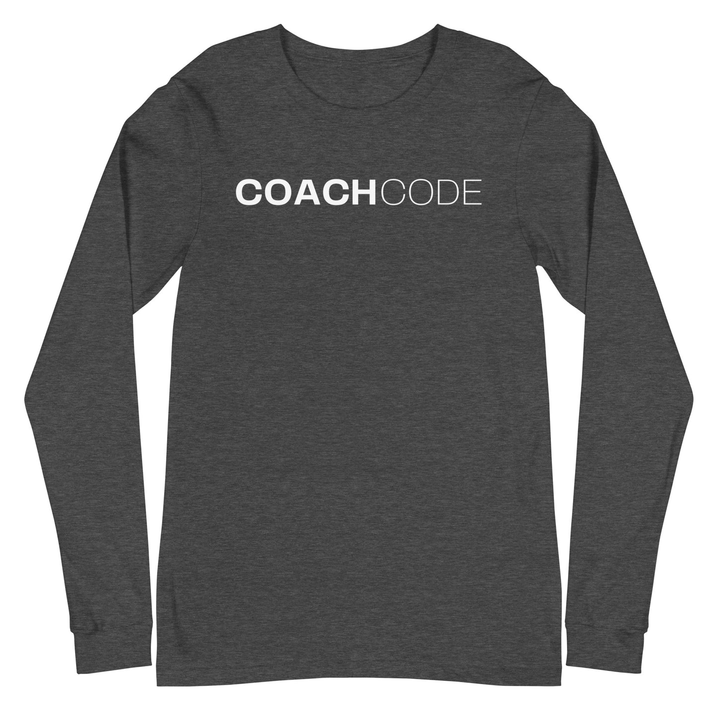 Coach Code White Logo Unisex Long Sleeve Tee