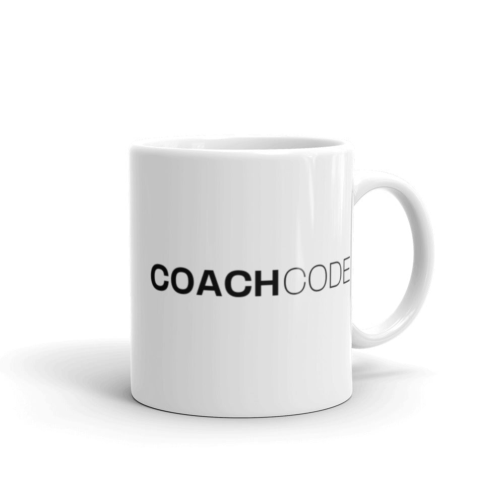 Coach Code White glossy mug