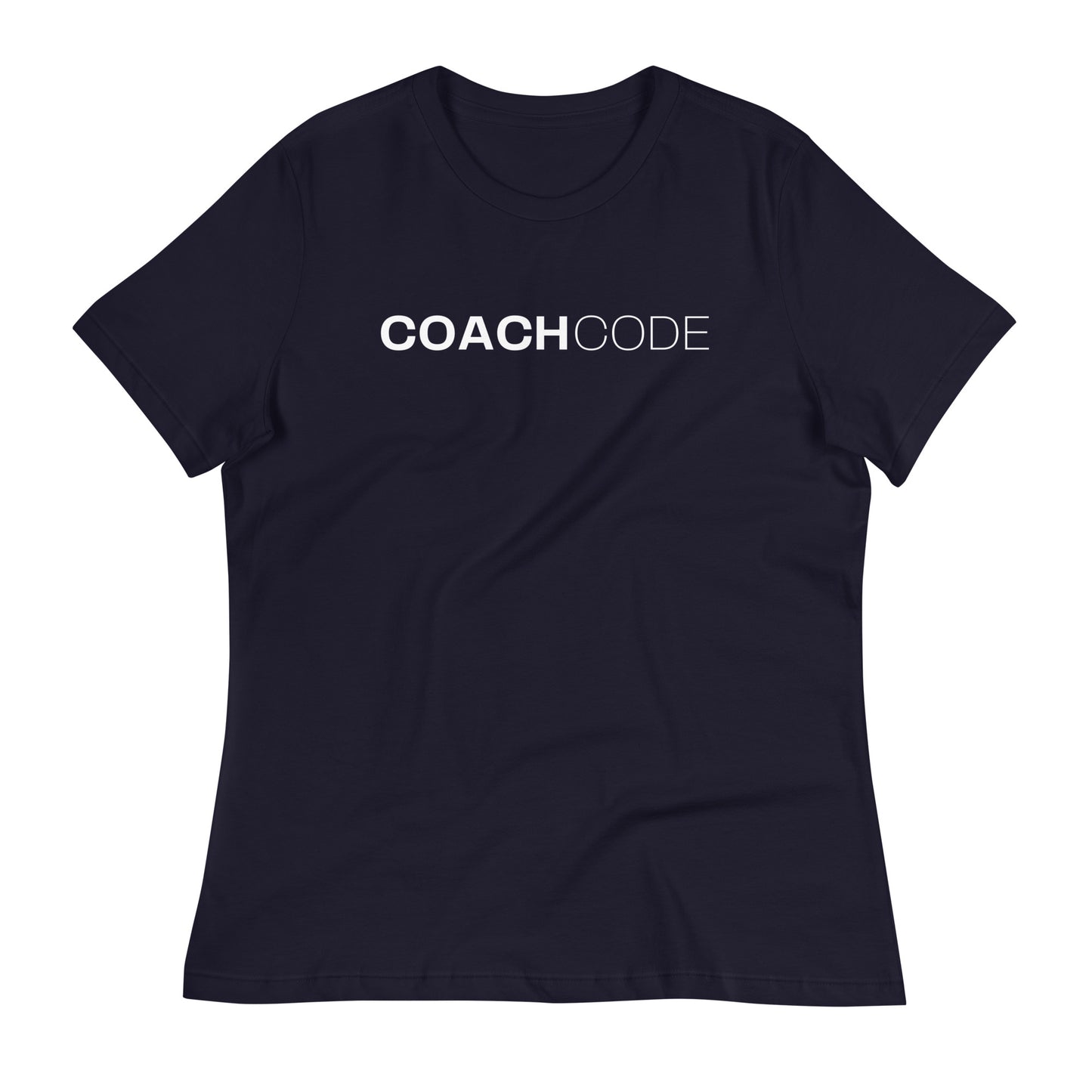 Coach Code White Logo Women's Relaxed T-Shirt